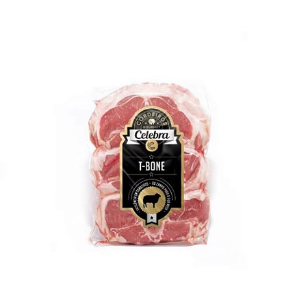 Cordeiro T Bone Vácuo 0,6/0,8KG Congelado Celebre / Forn. Classe D - Caixa 10 Kg