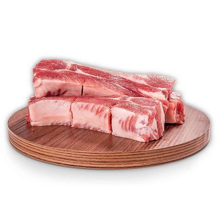 Costela em Tiras Suína Congelada Bjp / Forn. Classe D - Caixa 20,95 Kg