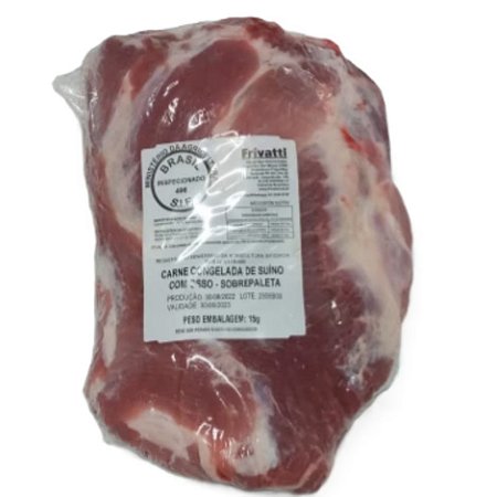 Sobrepaleta com Osso Suína Congelada Frivatti / Forn. Classe D - Caixa 18 Kg