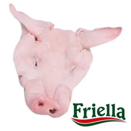 Máscara Suína com Orelha Salgada Friella / Forn. Classe D - Caixa 10 kg