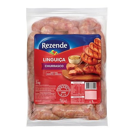 Linguiça para Churrasco Congelada Rezende 5kg
