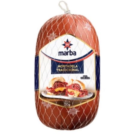 Mortadela Tradicional Marba 5 kg / Forn. Classe D - Caixa 20 Kg