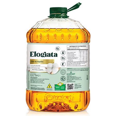 Óleo Algodão Elogiata 5,1l / Forn. Classe D - Caixa 4 unidades