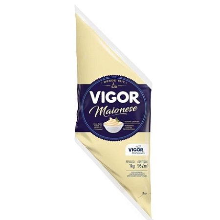 Maionese Bag Vigor 1kg / Forn. Classe D- Caixa 10 unidades