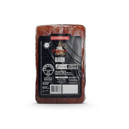 Bacon Manta Coopavel Peça 2,5 / Forn. Classe V - Caixa 17 Kg