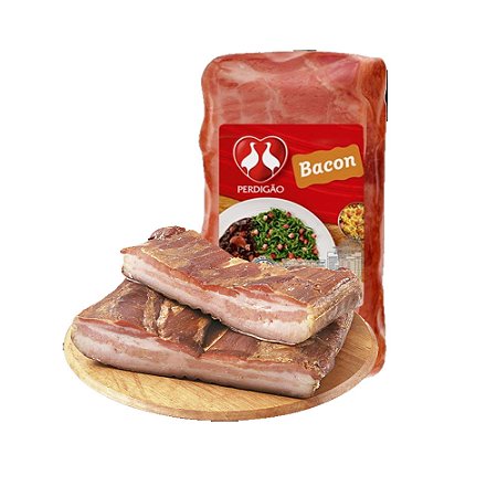 Bacon Meia Manta Perdigão Peça 2,5 / Forn. Classe V - Caixa 9 Kg