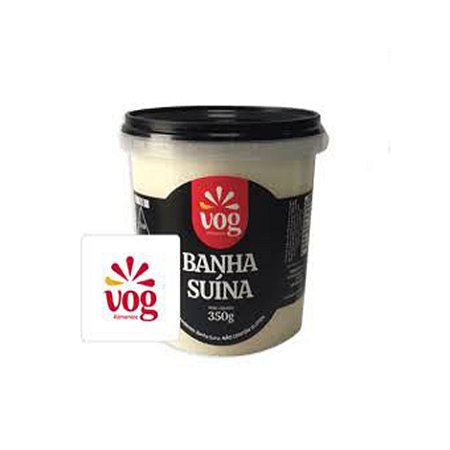 Banha Suína 350g Vog Alimentos / Forn. Classe V - Caixa 12 unidades