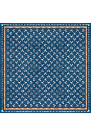 Lenço Gravataria rodas em cetim de poliéster | 50x50cm