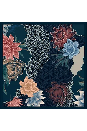 Lenço Charming em cetim de poliéster | 50x50cm