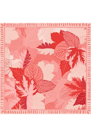 Lenço Intensidade rosa em cetim de poliéster | 40x40cm