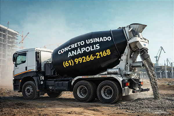 Concreto Usinado Goianápolis 🔹 Atendimento Profissional | WhatsApp 61 99266-2168