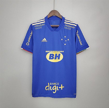 Camisa Cruzeiro 2021-22 (Home - Uniforme 1) - com patrocínios