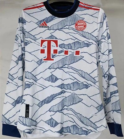 Camisa Bayern Munich 2021-22 (Third-Uniforme 3) - Manga Longa