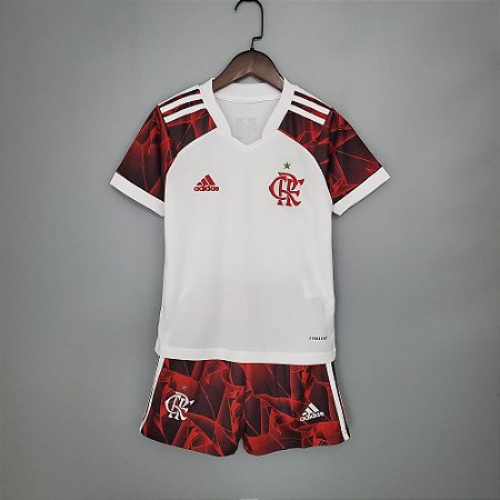Conjunto Infantil Flamengo 2021-22 (Away - Uniforme 2)