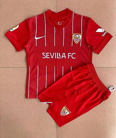 Conjunto Infantil Sevilla 2021-22 (Away - Uniforme 2)