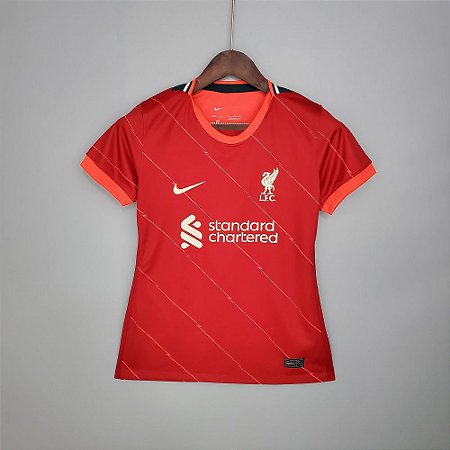Camisa Liverpool 2021-22 (Home-Uniforme 1) - Feminina