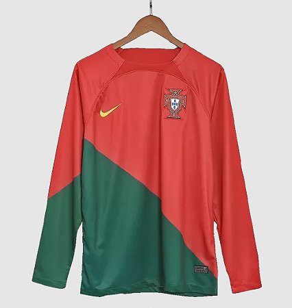 Camisa Portugal 2023-24 Home - Manga Longa - ACERVO DAS CAMISAS