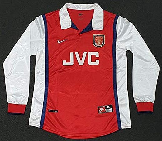 Camisa Arsenal 1998-99 (Home-Uniforme 1) - Manga Longa
