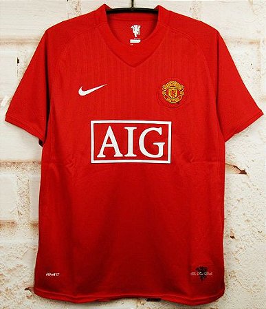 Camisa Manchester United 2007-2008 (Home-Uniforme 1) - ACERVO DAS CAMISAS