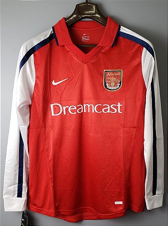 Camisa Arsenal 2000-2001 (Home-Uniforme 1) - Manga Longa