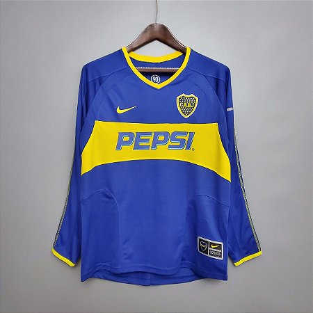 Camisa do boca juniors manga longa Clearance