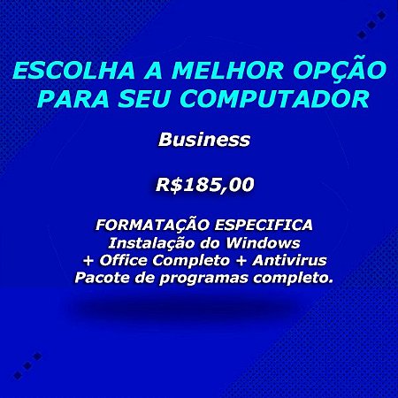 FORMATAÇÃO - BUSINESS