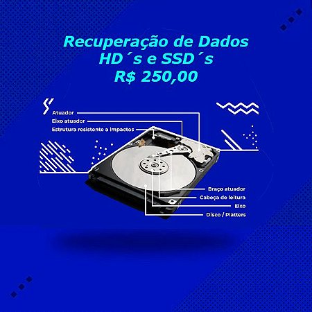 RECUPERAÇÃO DE DADOS HD´s e SSD´s
