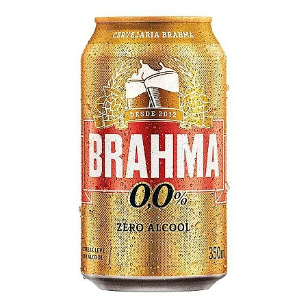 CERVEJA BRAHMA 350ML ZERO LATA