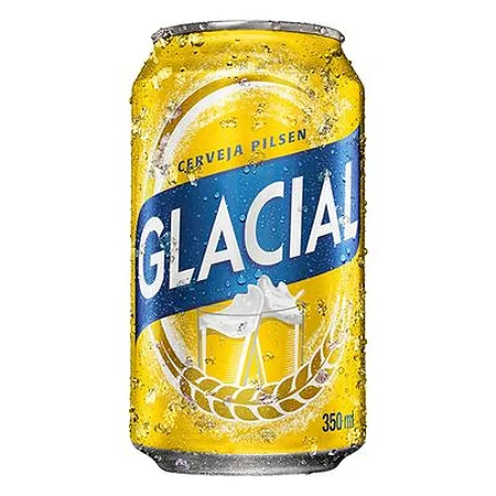 CERVEJA GLACIAL 350ML LATA