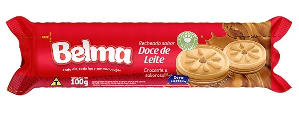BISC RECHEADO DOCE LEITE 100G BELMA UND