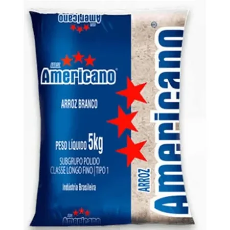 ARROZ AMERICANO BRANCO 5KG TP 1
