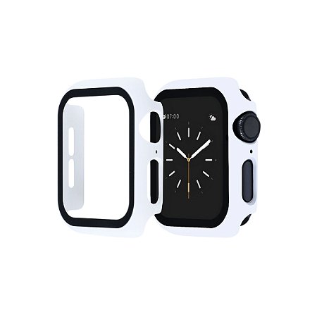 Capa Bumper Vidro Temperado Apple Watch Tamanho:41mm;Cor:Prata