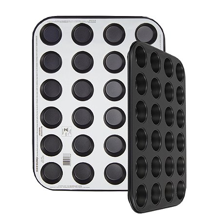 Forma 24 Furos Para Cupcake Pão De Queijo Empada E Outros