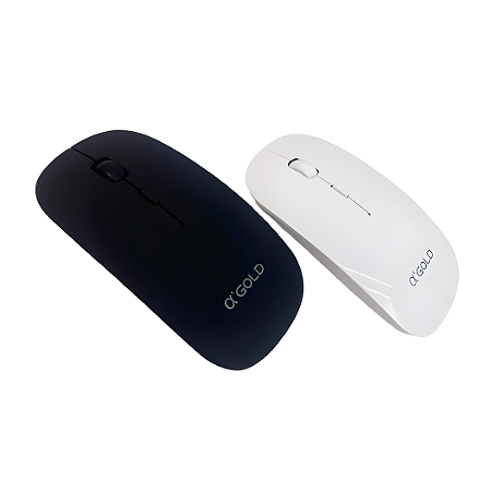 Mouse Sem Fio Bluetooth 2.4 GHz Prata DPI 1200
