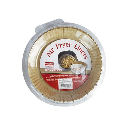 Forma Papel Air Fryer Descartável Antiaderente Redondo 16 cm