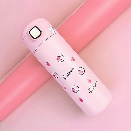 Garrafa Térmica Infantil Gatinhos Fofos 420ml