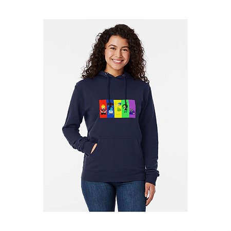 Blusa Moletom Feminina Filme Divertida Mente 2 Memórias Coloridas