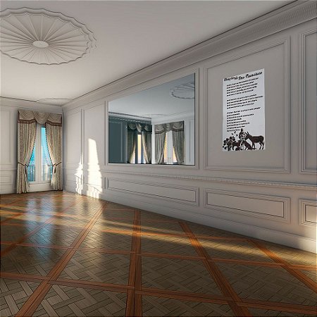 Quadro Oração de São Francisco de Assis em MDF 50x30 cm Branco