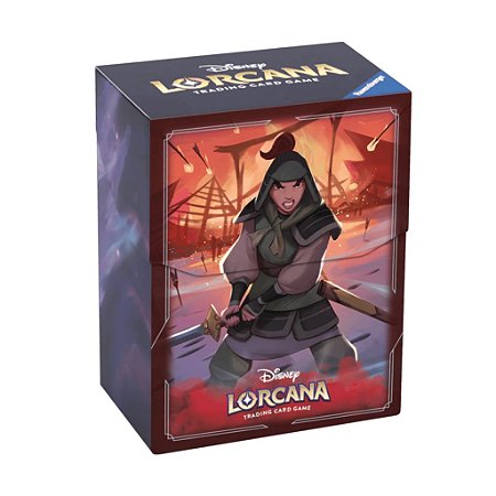 Deck Box Disney Lorcana Oficial até 80 cards - Mulan