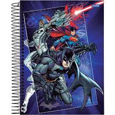 Caderno Espiral Universitario Capa Dura jUSTICE lEAGUE - Jandaia