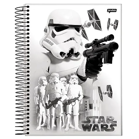 CADERNETA ANOTAÇÃO CAPA DURA ESPIRAL STAR WARS - JANDAIA