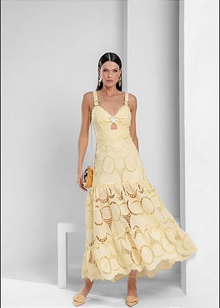 Vestido Argolas Guipir