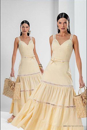 Vestido Três Marias com Cordão