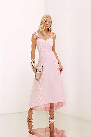 Vestido Amarração Rendas