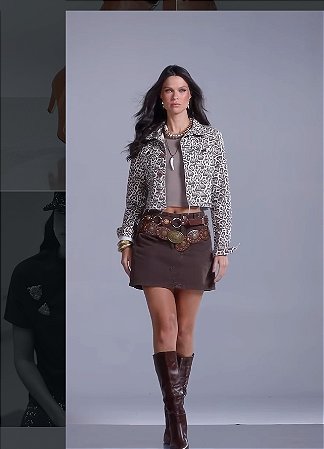 Jaqueta Cropped Onça