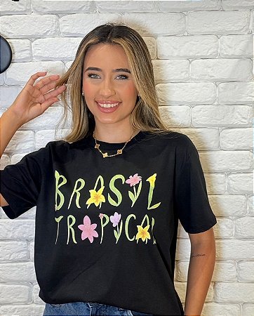 Camiseta Brasil Tropical