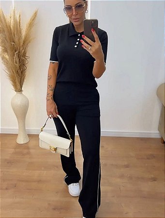 Conjunto Calça e Camisa Moletinho