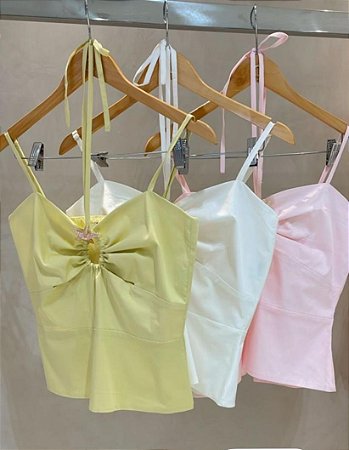 Blusa Broche Amarração