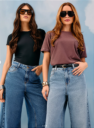 Calça Jeans Wide Leg Equivoco