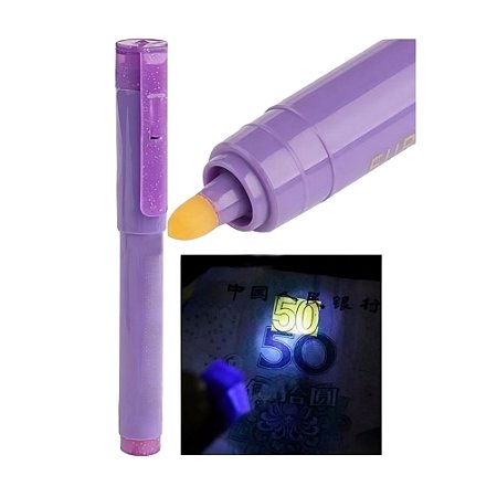 Caneta Detectora De Notas Falsas Com Led Luatek LT-422